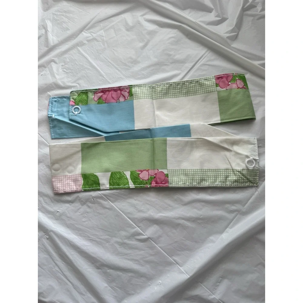Vintage Lilly Pulitzer Home Drape Curtain Perfectly Patchwork 84x84 RARE READ